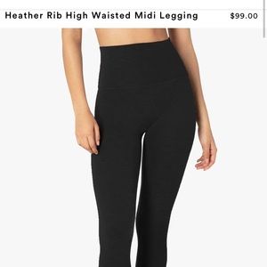 Beyond Yoga Ribbed High Waist Midi skinny leggings S